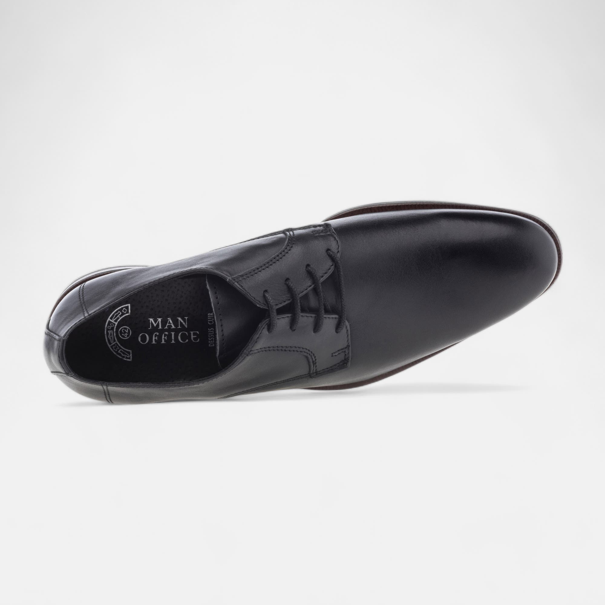 Derbies Homme en cuir noir