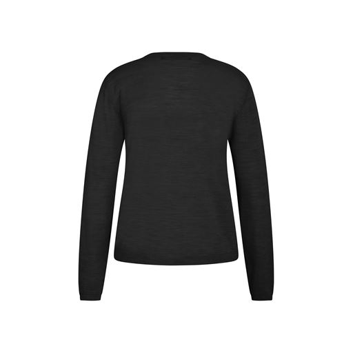 Bruuns Bazaar Charlene Round Neck Striktrøje, Black, XL