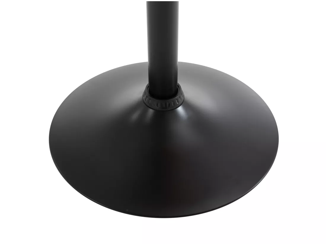 Lot de 2 tabourets de bar en simili, placage chêne et métal - Hauteur réglable - Naturel clair et Noir - MONTENEGRO