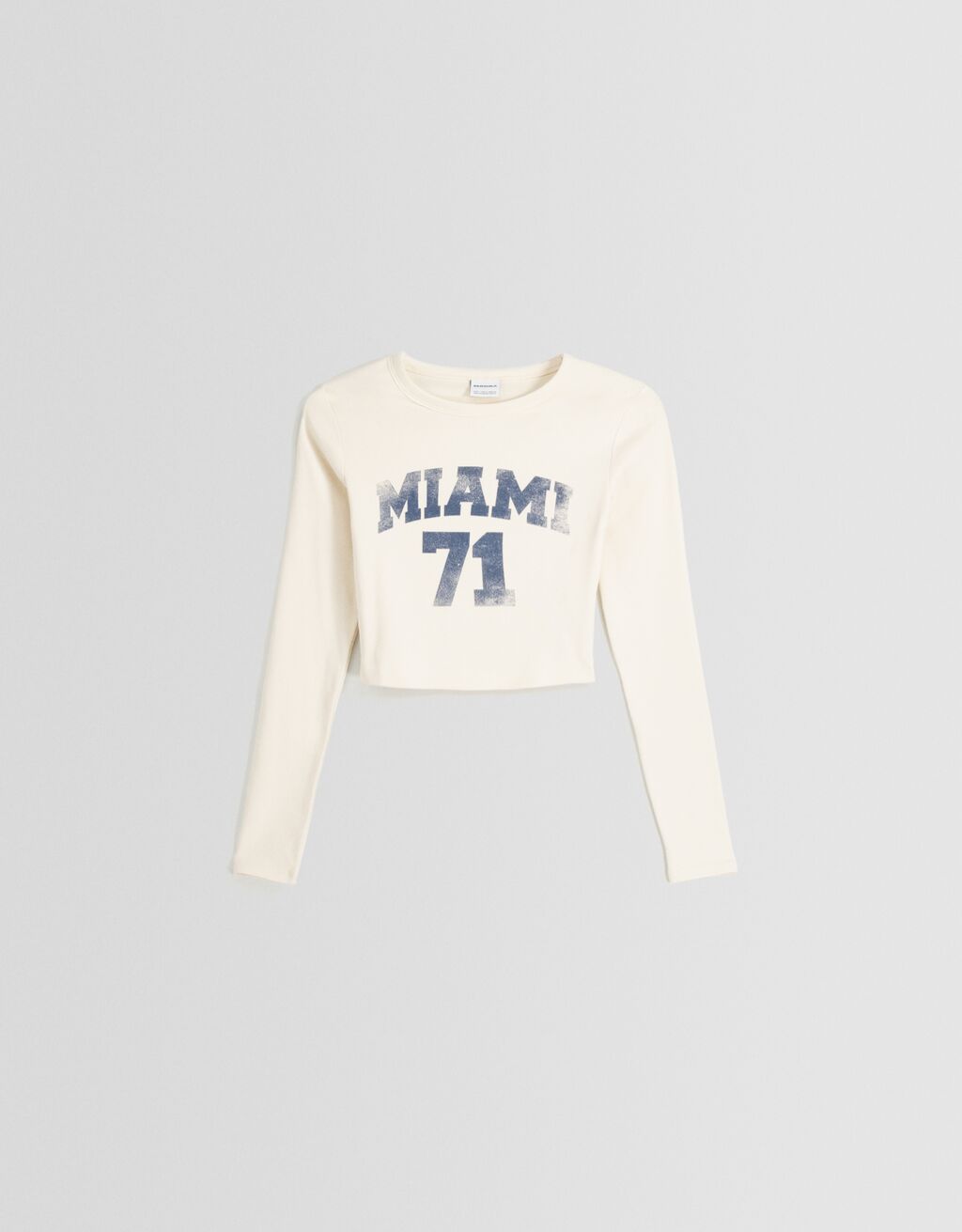 Camiseta de manga comprida estampada