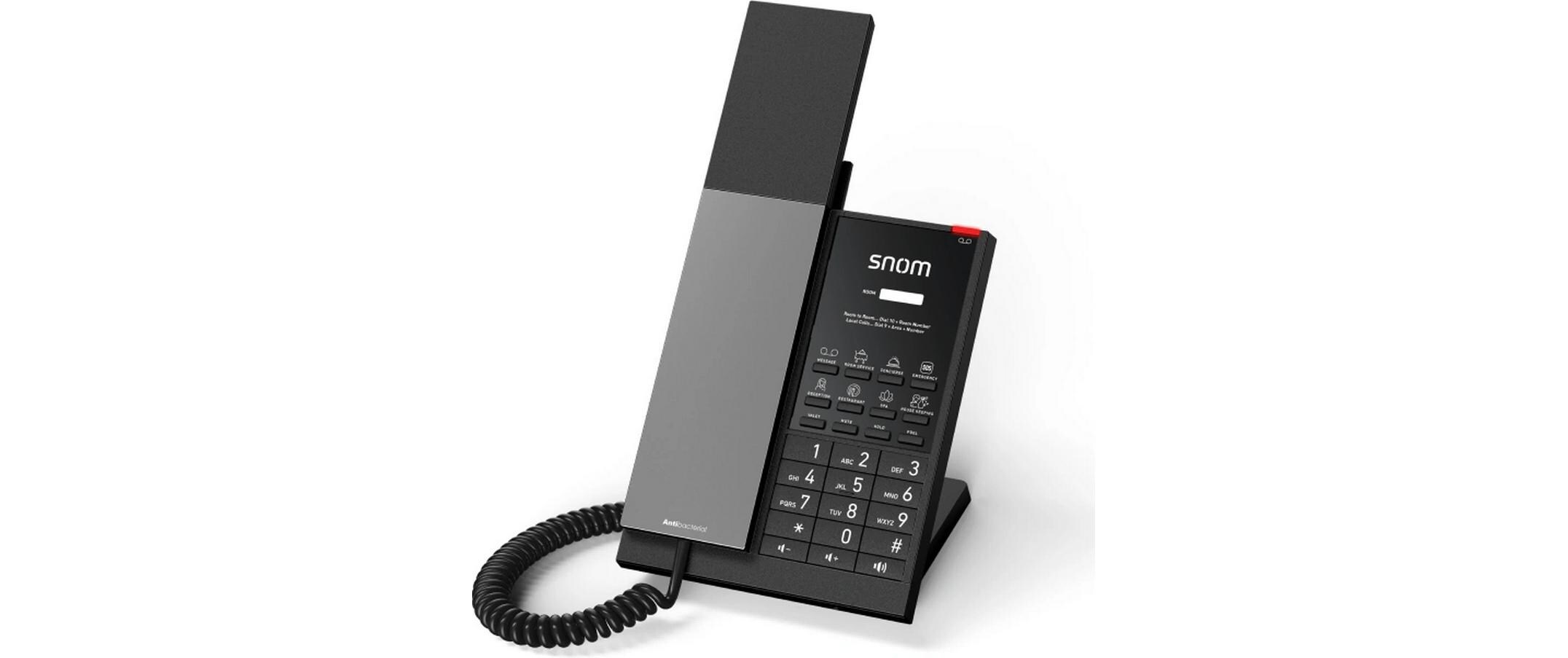 Tischtelefon HD350A, Analoges Hoteltelefon SchwarzModernes Telefon, dass sich gut in jede Umgebung einfügt