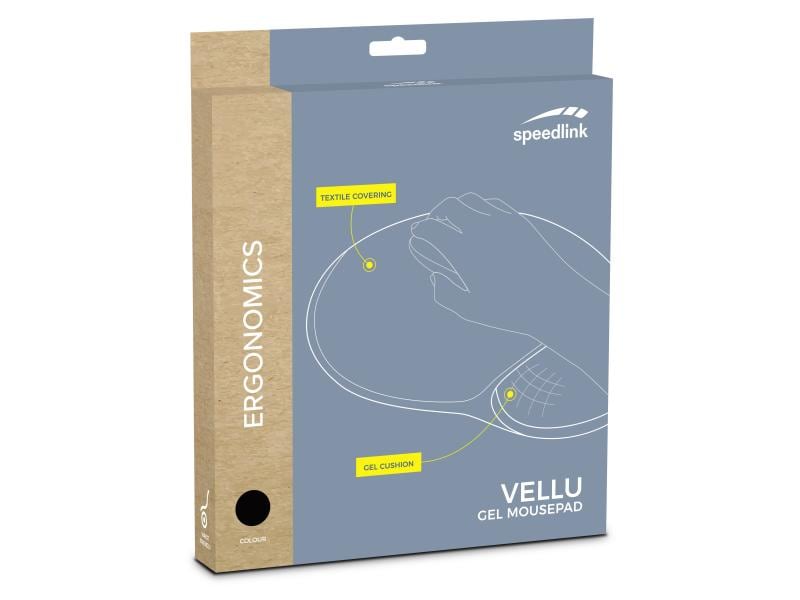Speedlink Ergonomische Mausmatte Vellu Schwarz Mausmatte