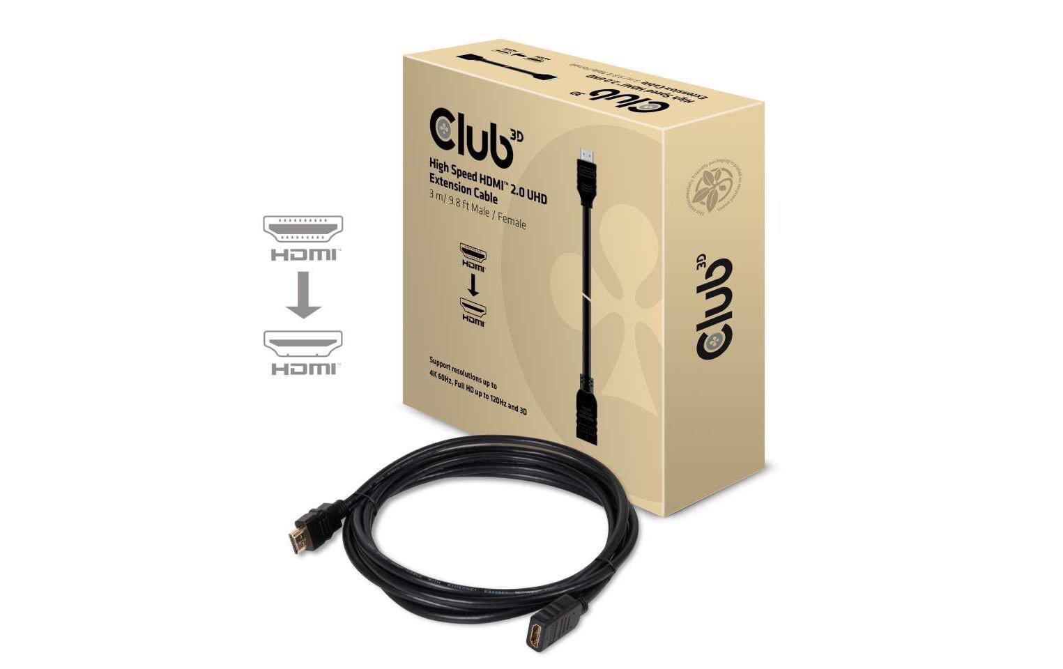 Kabel HDMI 2.0 - HDMI, 3 mHigh Speed HDMI 2.0 4K60Hz Verlängerungskabel