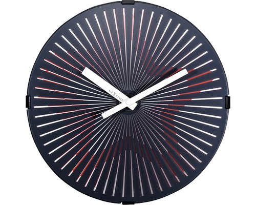 Wandklok Motion Star Rood bewegende tandwielen Ø 30 cm