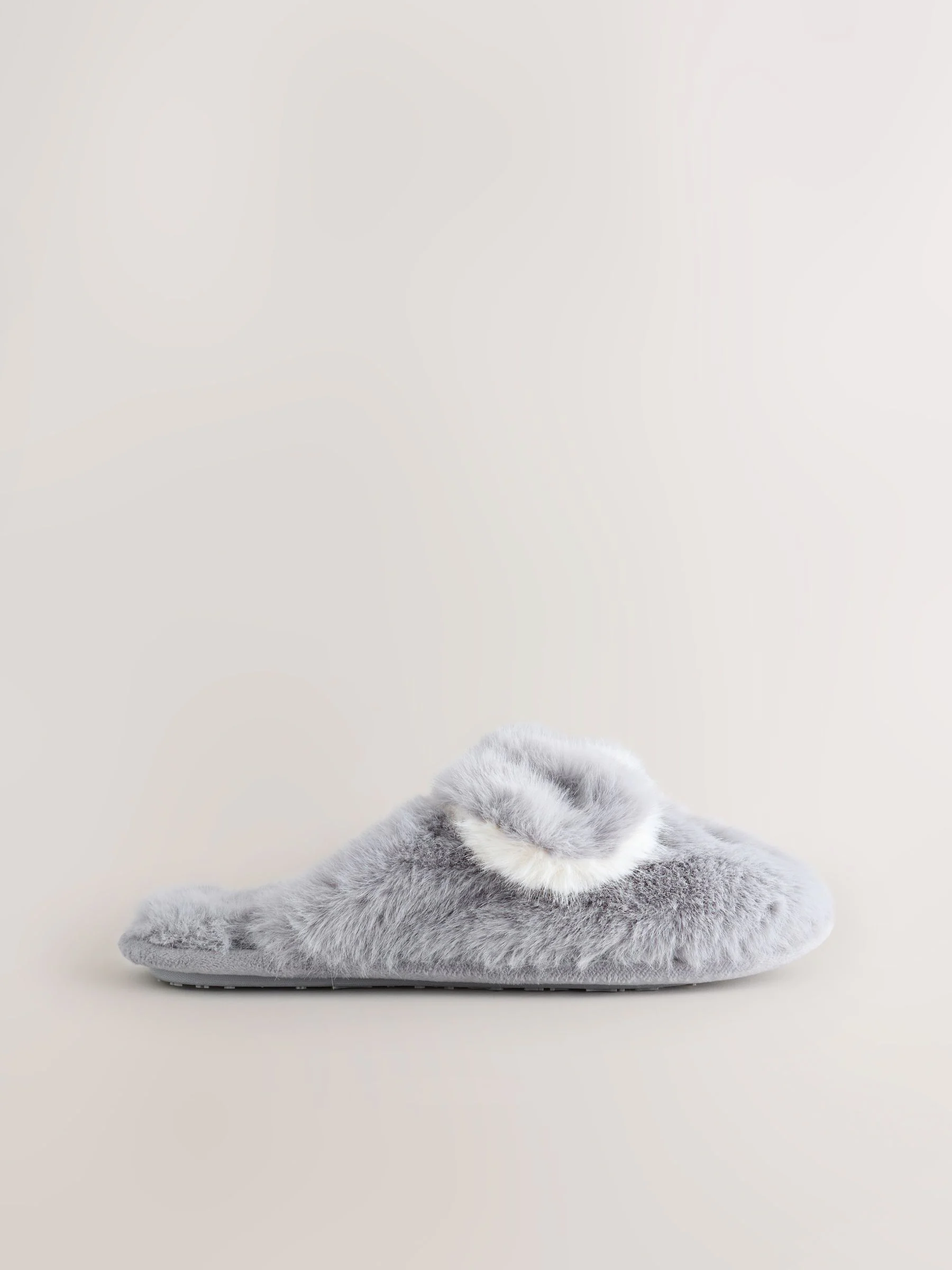 Grijs met koala - Pantoffels met imitatiebont