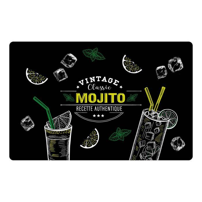 SET TABLE 28.5X44CM POLYPROPYLENE OPAQUE MOJITO