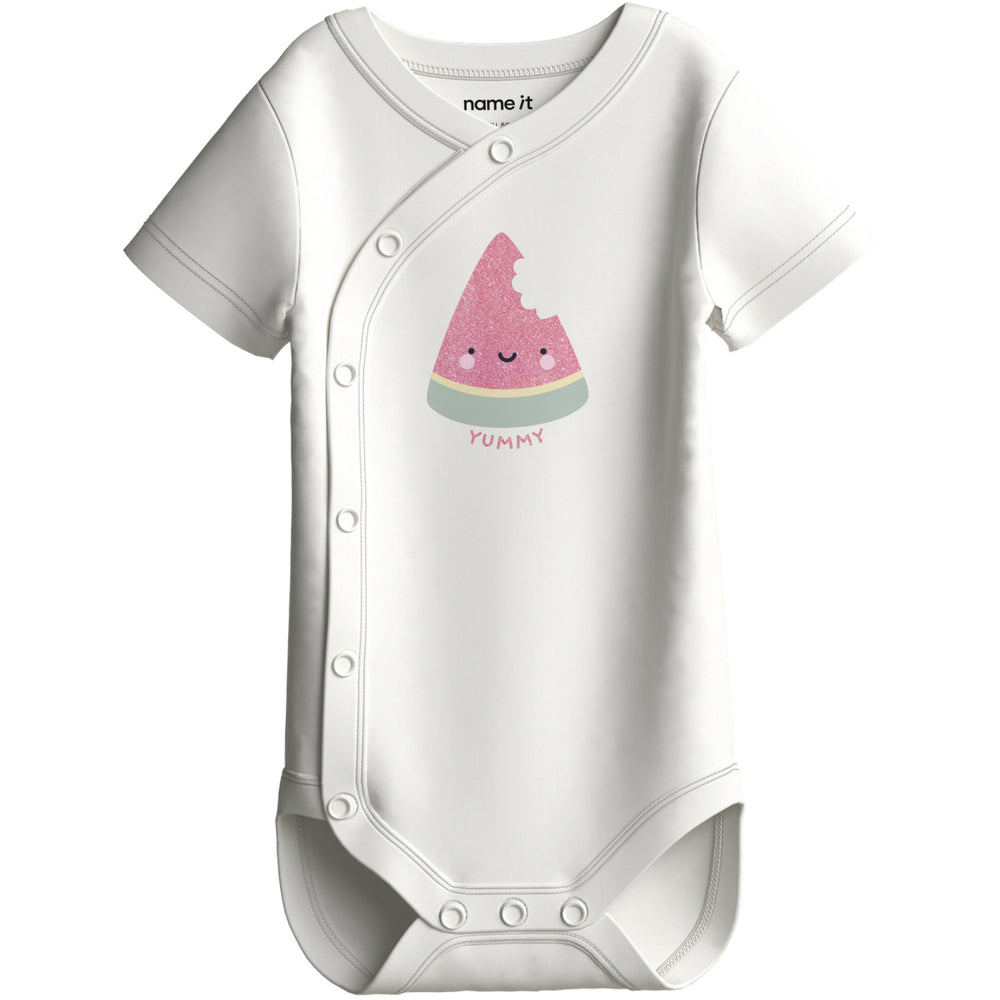 Køb Name It Cloud Dancer Watermelon Nbfvubie Ss Slå-om Body