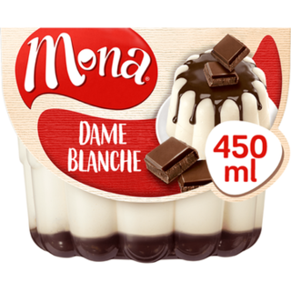 Mona Dame Blanche Pudding met Chocoladesaus