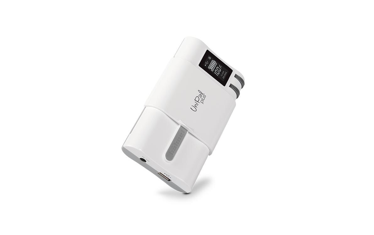 Ladegerät UniPal PlusUniversal Li-Ion Ladegerät mit USB Ausgang