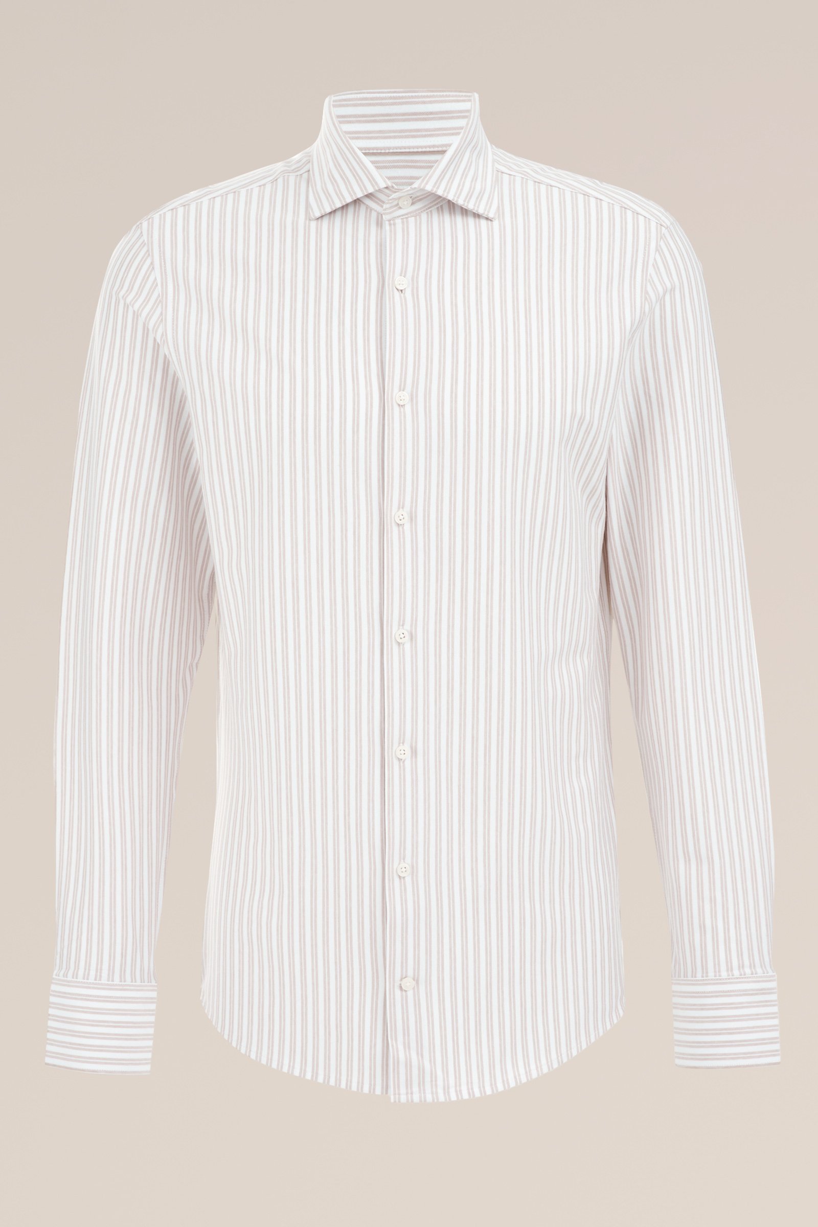 tall fit premium easy-care jersey overhemd WE Fashion Beige