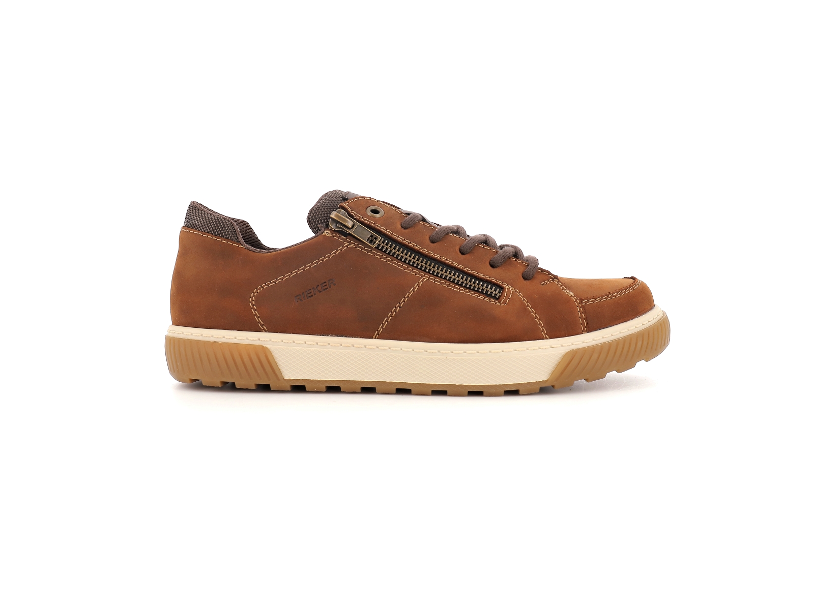 Rieker-18910 Cuir gras Marron Clair