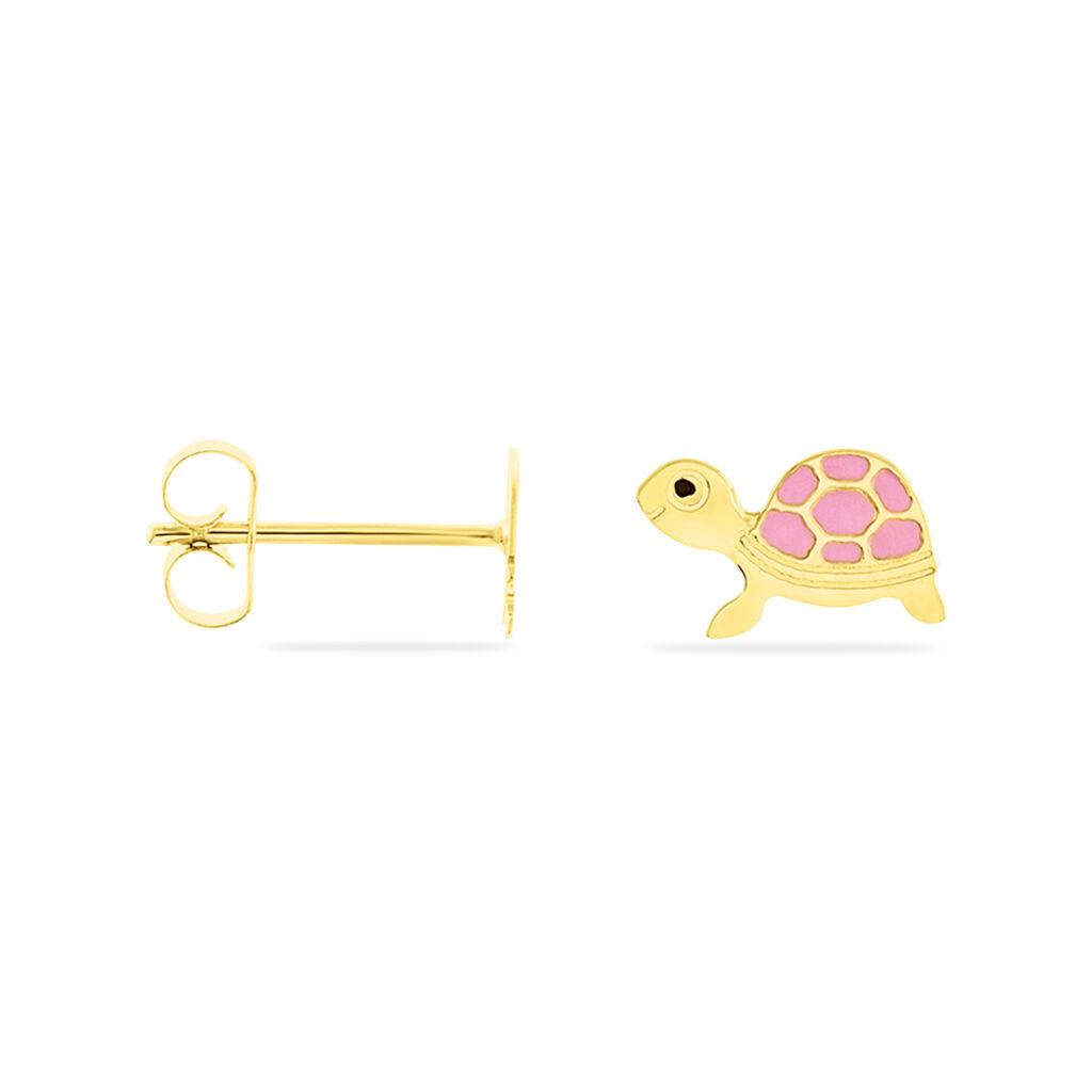 Boucles D'oreilles Puces Cali Tortue Or Jaune