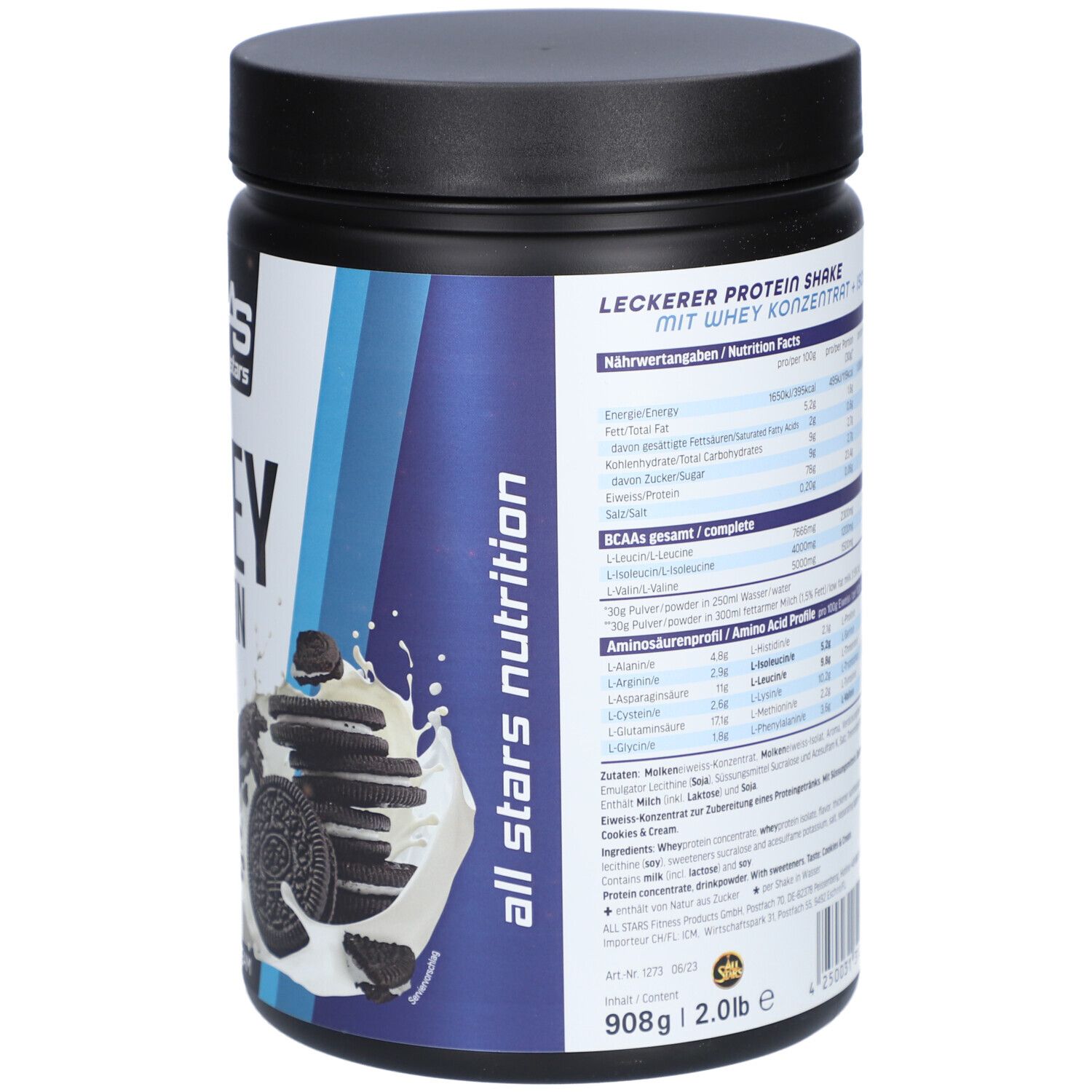 All Stars® ALL STARS WHEY PROTEIN Cookies & Cream 908g