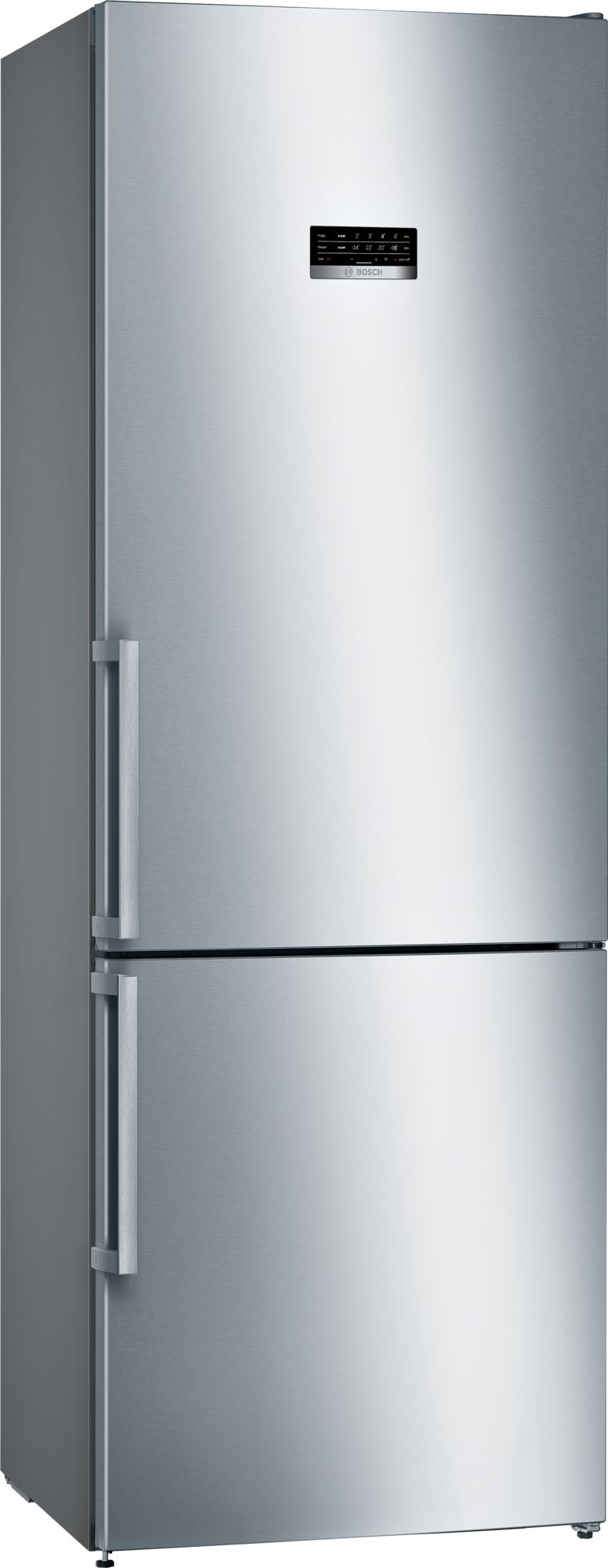 Refrigerador Combinado Independente Série 4 203 x 70 cm em Aço Inoxidável Resistente a Impressões Digitais KGN49XIDQ