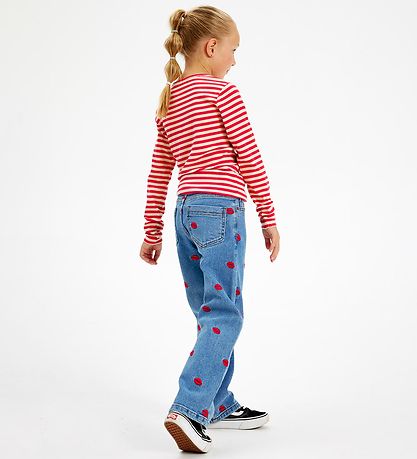 The New Jeans - TnLips - Medium+ Blue/Rot m. Lippen
