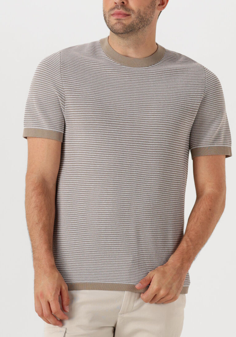 bruine drykorn t-shirt valentin 424043