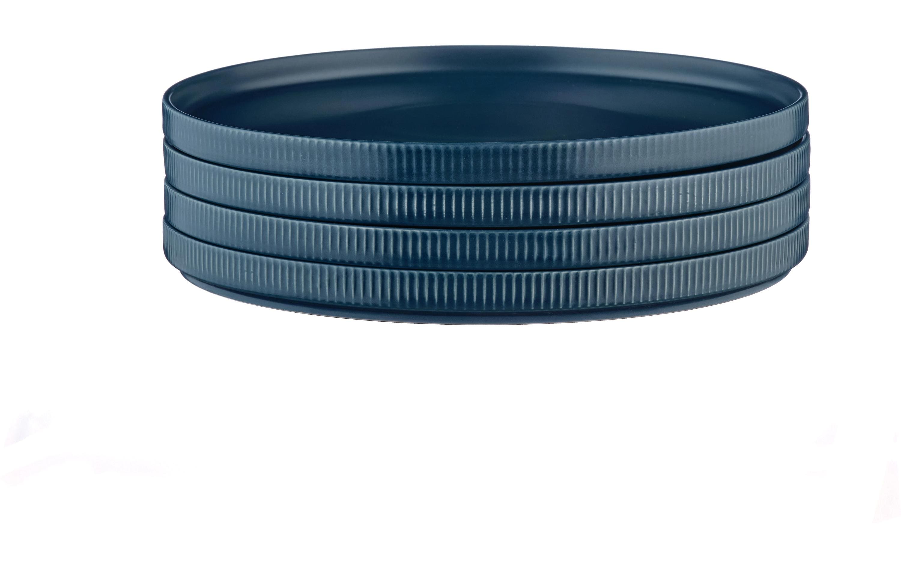 Speiseteller Scandi Ø 27.5 cm, 4 Stück, MarineblauEss- und Servierteller