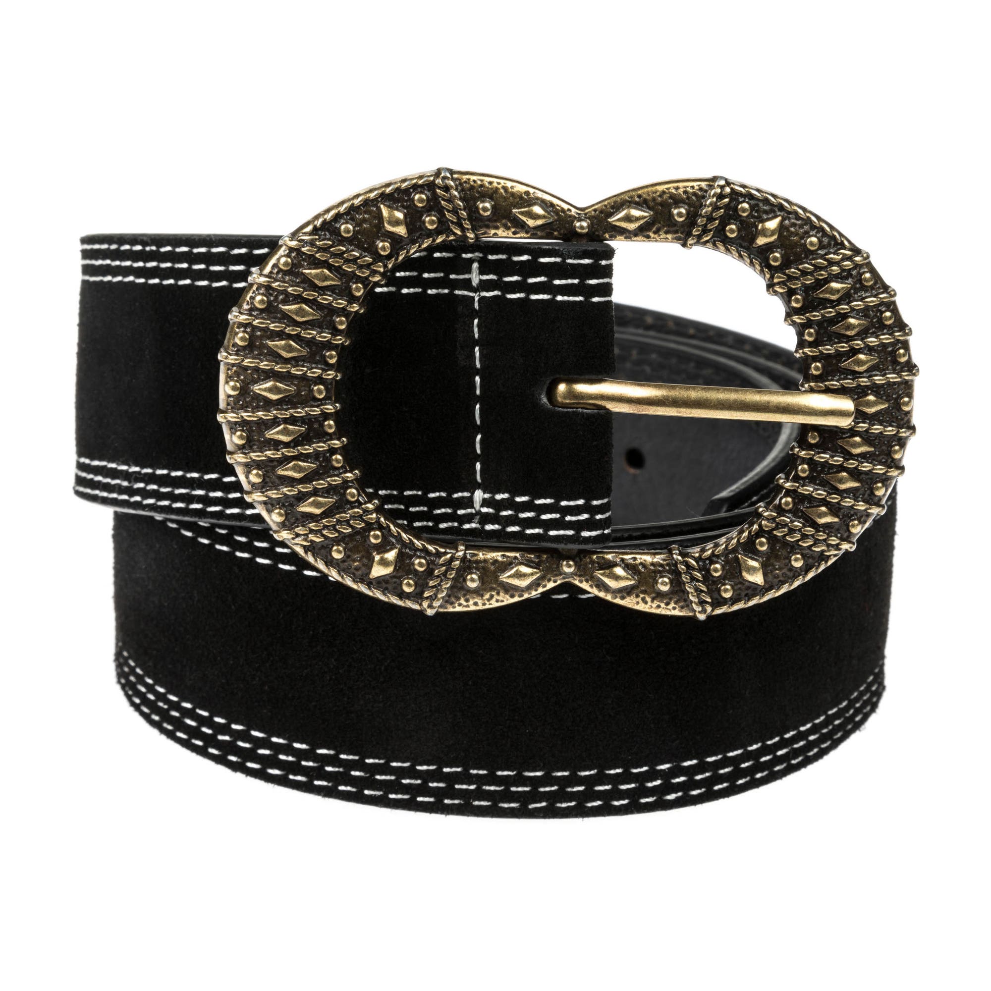 Ceinture en cuir noir