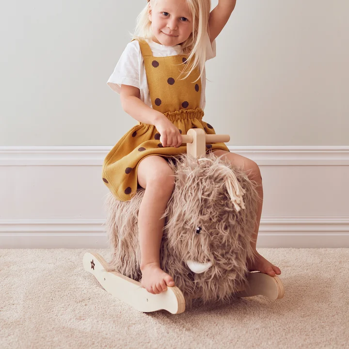 Kids Concept - Schaukeltier Mammut, grau