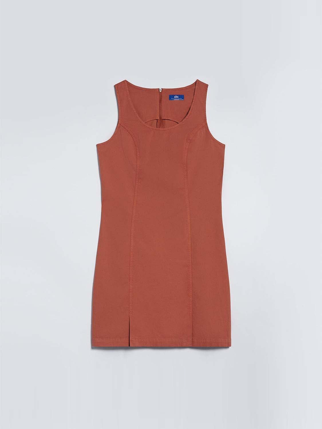 Robe Femme Sans Manches Coton Biologique Marron