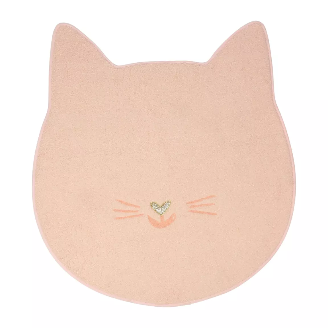Tapis enfant (80 cm) Chaton Rose