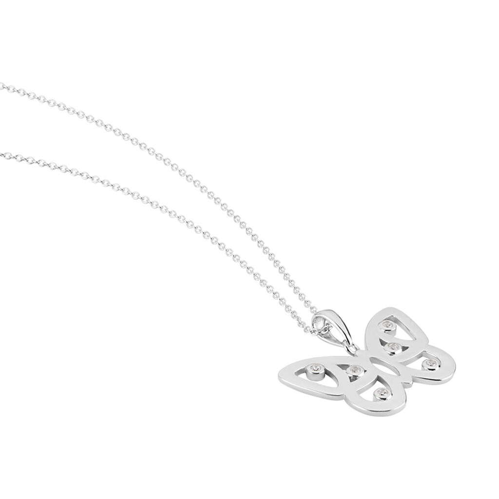 Collier Mauro Argent Oxydes De Zirconium
