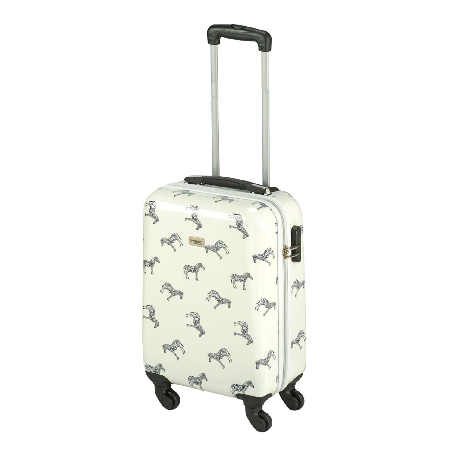 Princess Traveller Trendy Animal Zebra Cabin Trolley S white