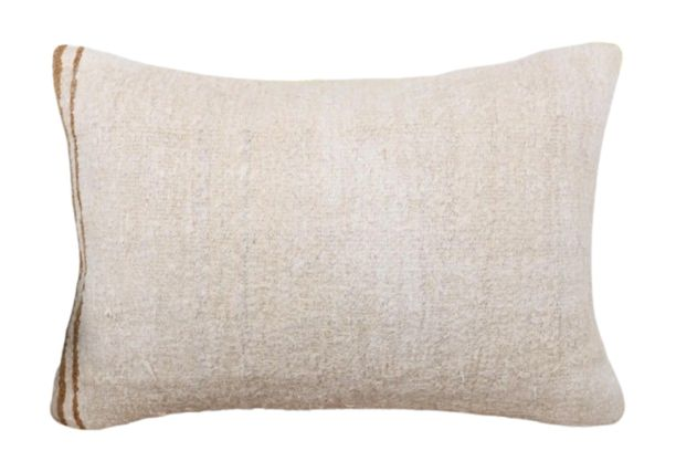 Kussen Kelim Vintage natural natural stripe brown 60x40