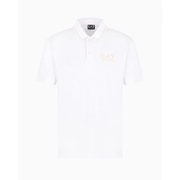 EA7 para Homem Pólo de Manga Curta Gold Label Branco L