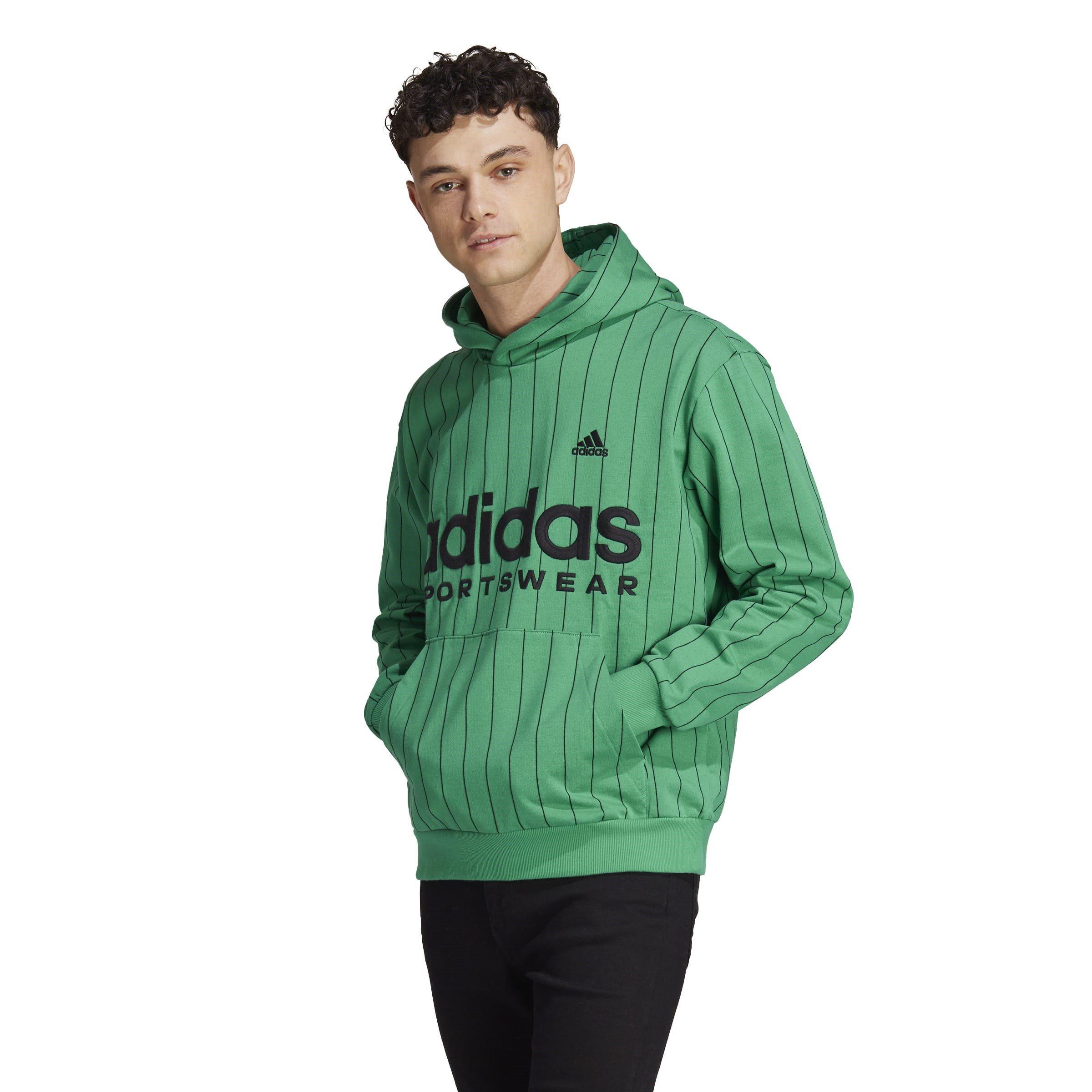 adidas Pinstripe Fleece Hoodie Mens