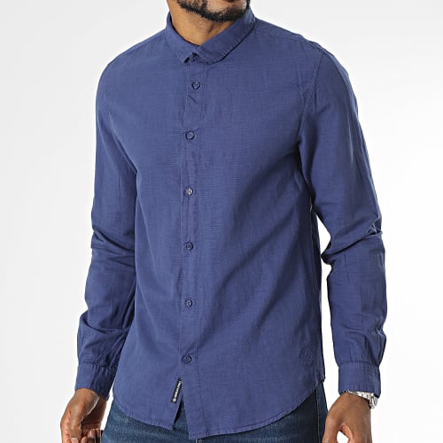 Chemise Manches Longues Cameron Bleu Marine