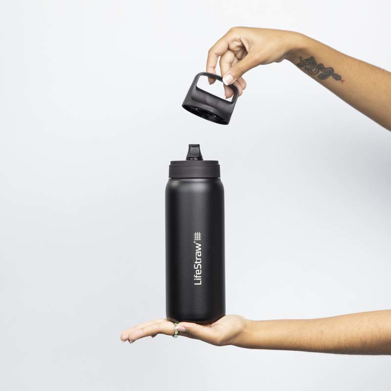 LifeStraw Go 2.0 1L geïsoleerde waterfilterfles - Black