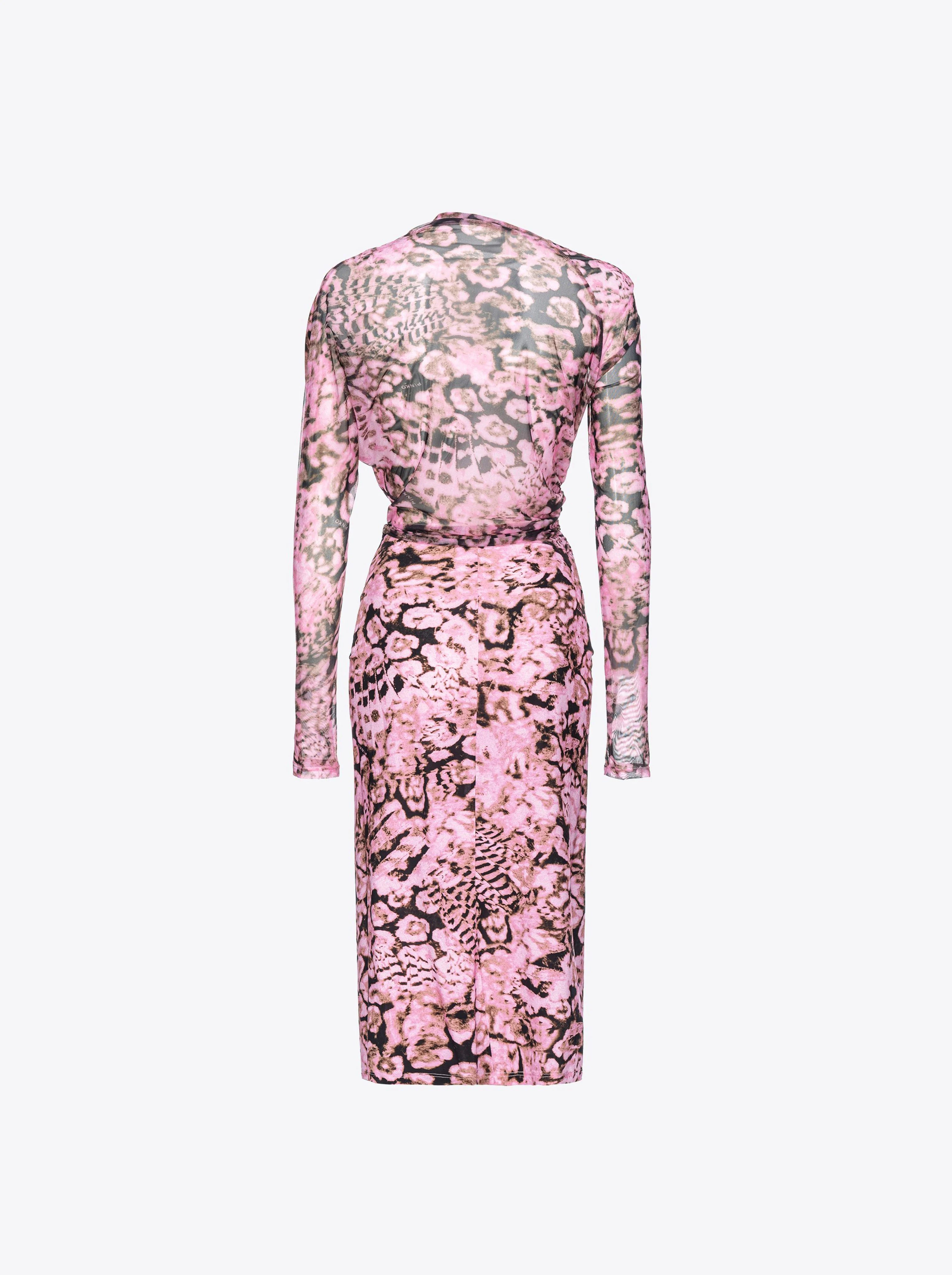 Robe avec imprimé scanner corallien | Multicolore
