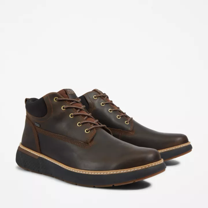Jaqueta Chukka Cross Mark Gore-Tex masculina na cor marrom.