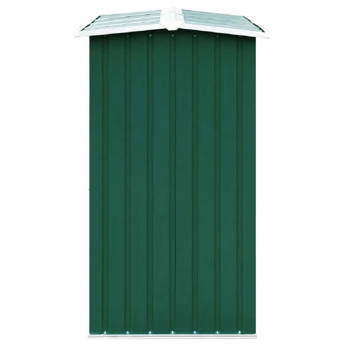 vidaXL Abri de stockage de bois Acier Vert