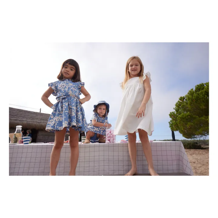 Petit Bateau Robe Magnolia Popeline | Bleu