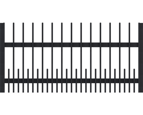 Osmo Alu-Fence Vierkante voortuinschutting, 184 x 89 cm, antraciet