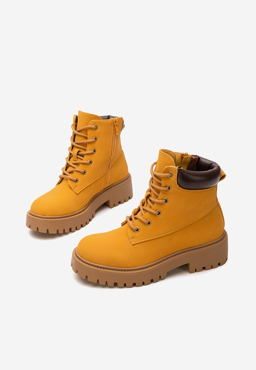Bottines à lacets femme chameau Fanelis