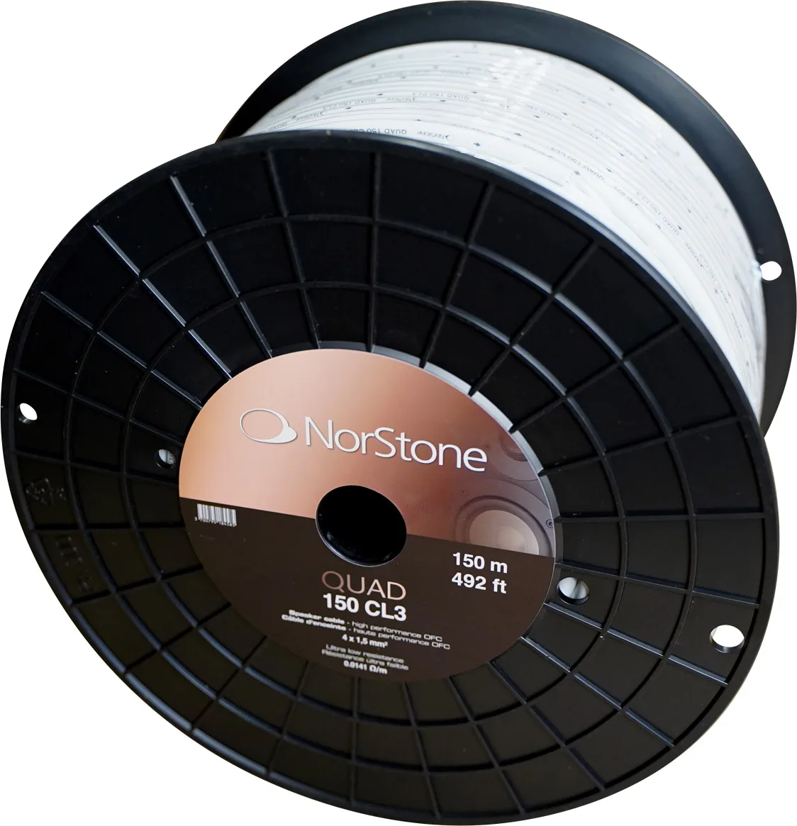 NorStone Quad 150 CL3 (150 m) Câbles d'enceintes en bobine