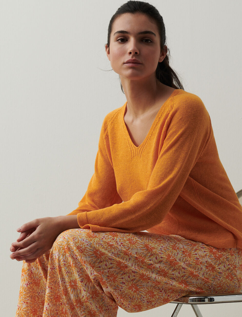 Pull - jaune soleil