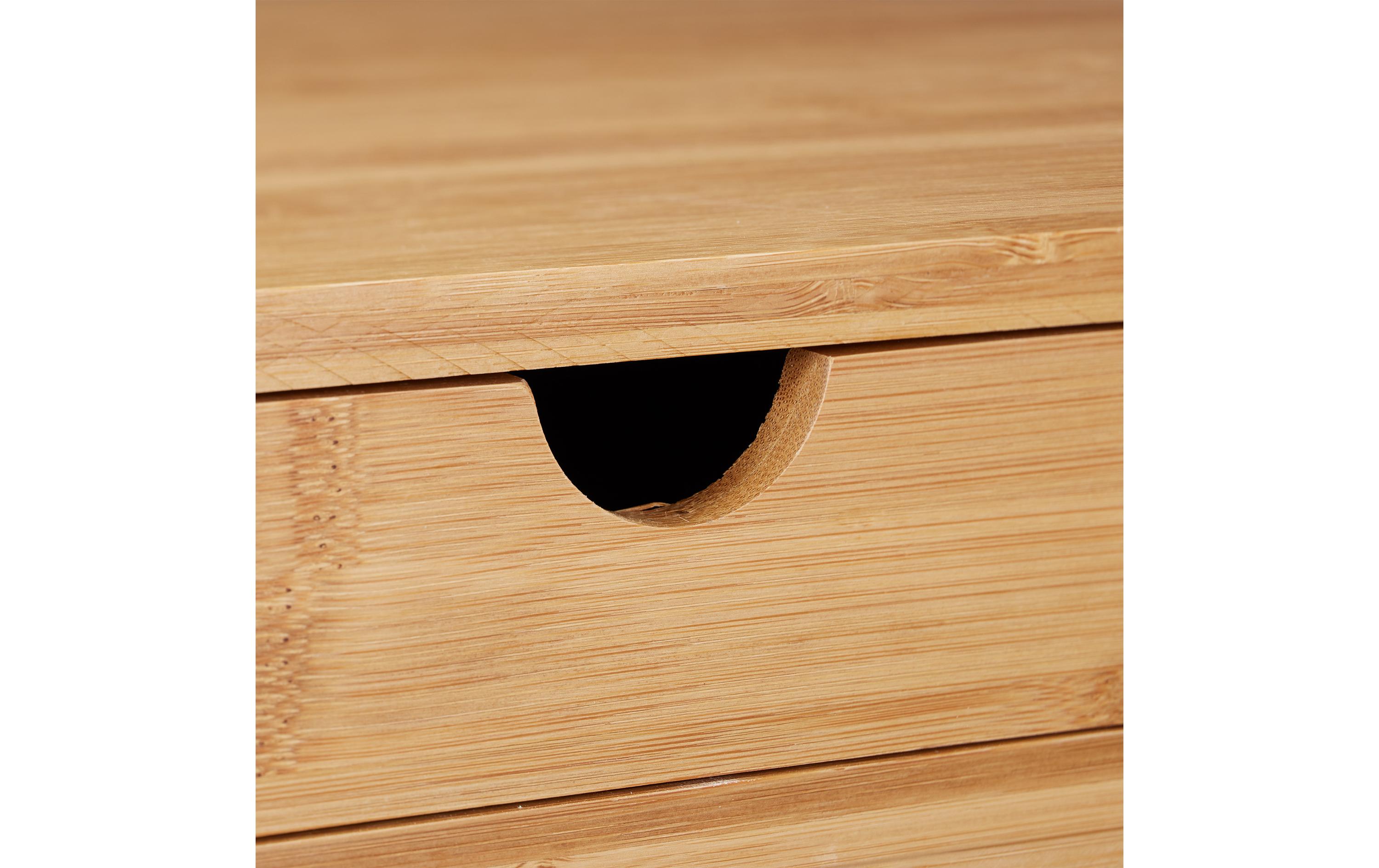 Beistelltisch mit Schubfach 55 cm x 68 cm, HellbraunBeistelltisch mit Schublade
