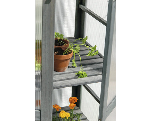 dobar Dome grote propagatiekast 56 x 52 x 110 cm antraciet