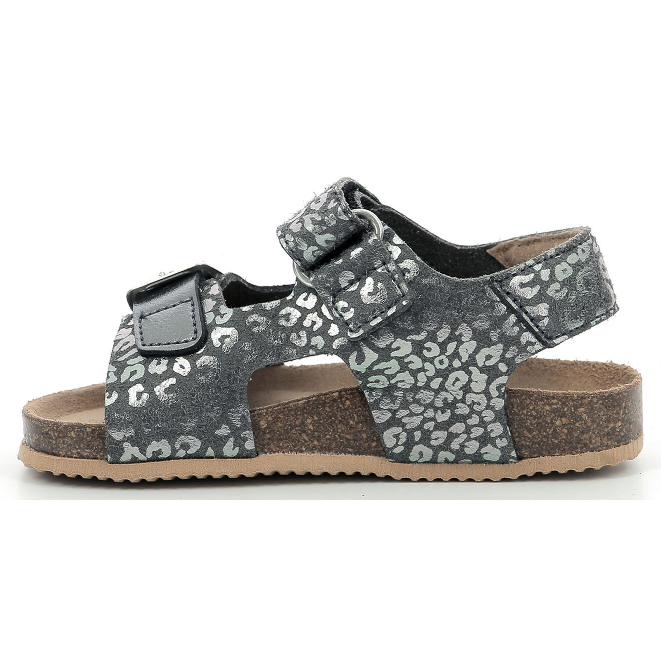 Kickers Sandales Fuxio argenté/léopard