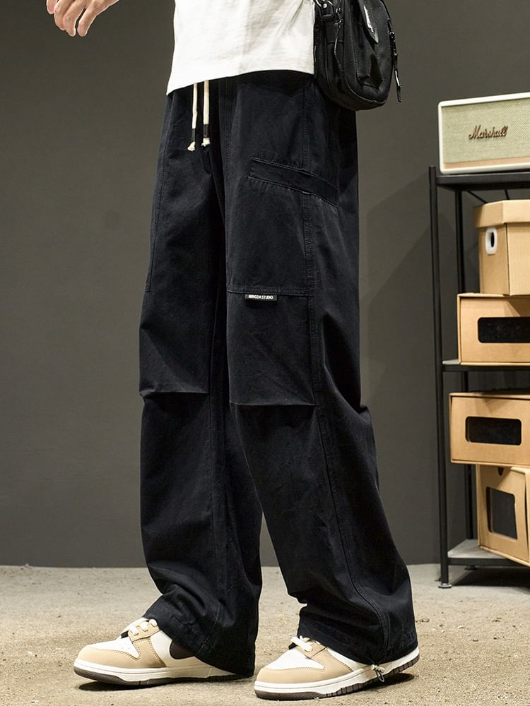 Redsinc - Mid Rise Plain Cargo Baggy Broek