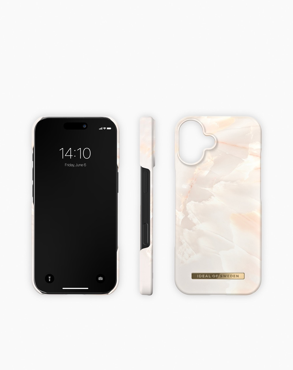 iPhone 16 MagSafe Hardcase Hülle Recycled (IDFCMS-I2461-257) - Rose Pearl Marble