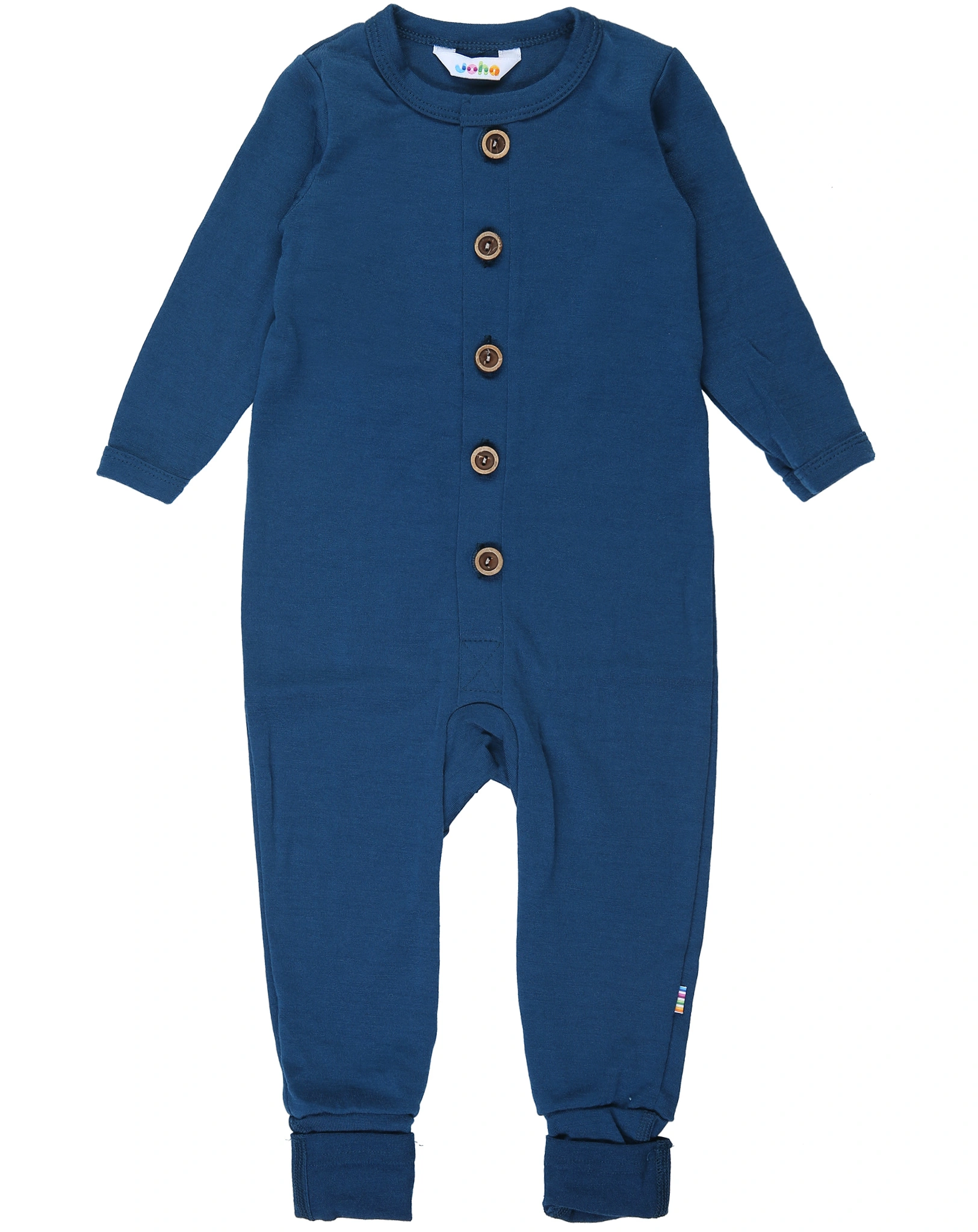 Strampler 4041 SINGLE WOOL mit Fuß in dark blue