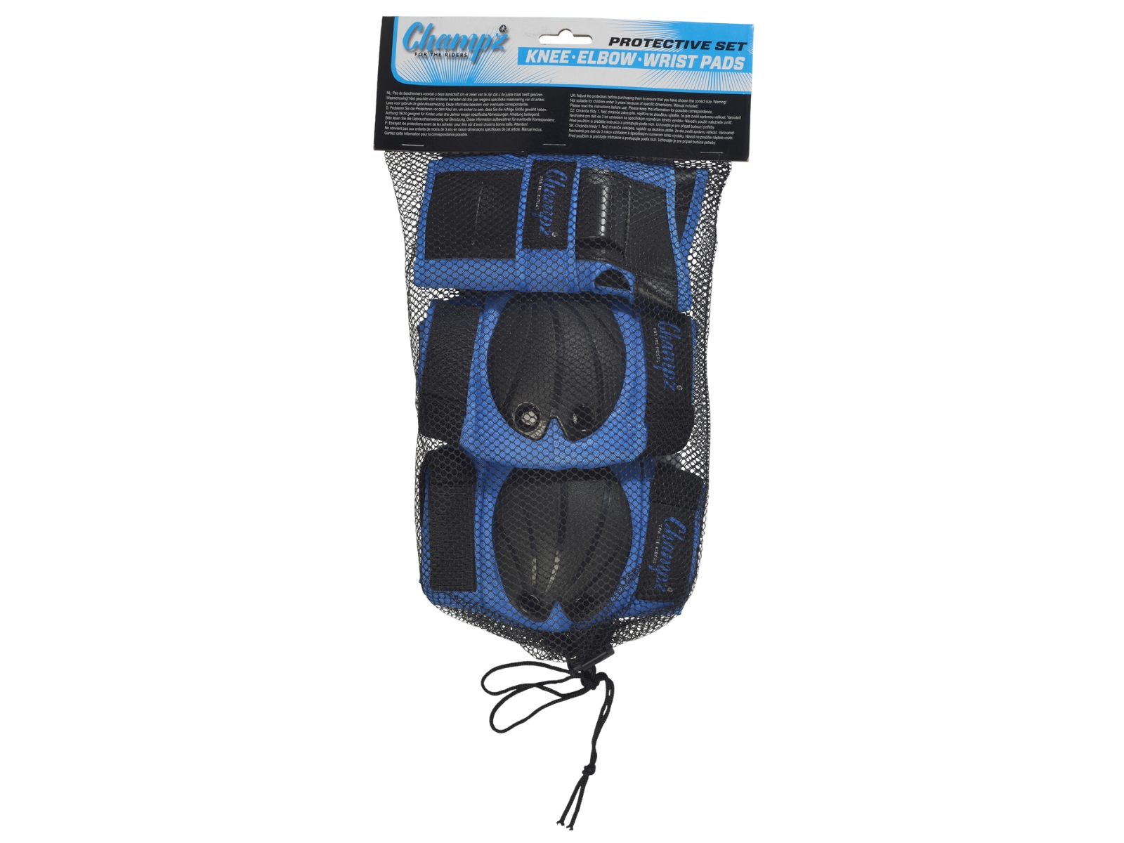 Champz Skate Bescherming Set voor Kinderen Blauw