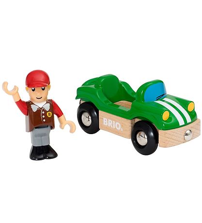BRIO WoRød Sportsvogn m. K?rer -  Grøn 33937