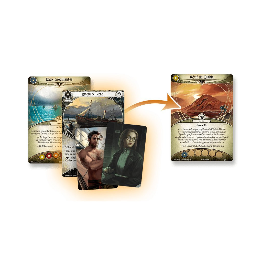 Horreur à Arkham : Le Jeu de Cartes - Le Récif du Diable