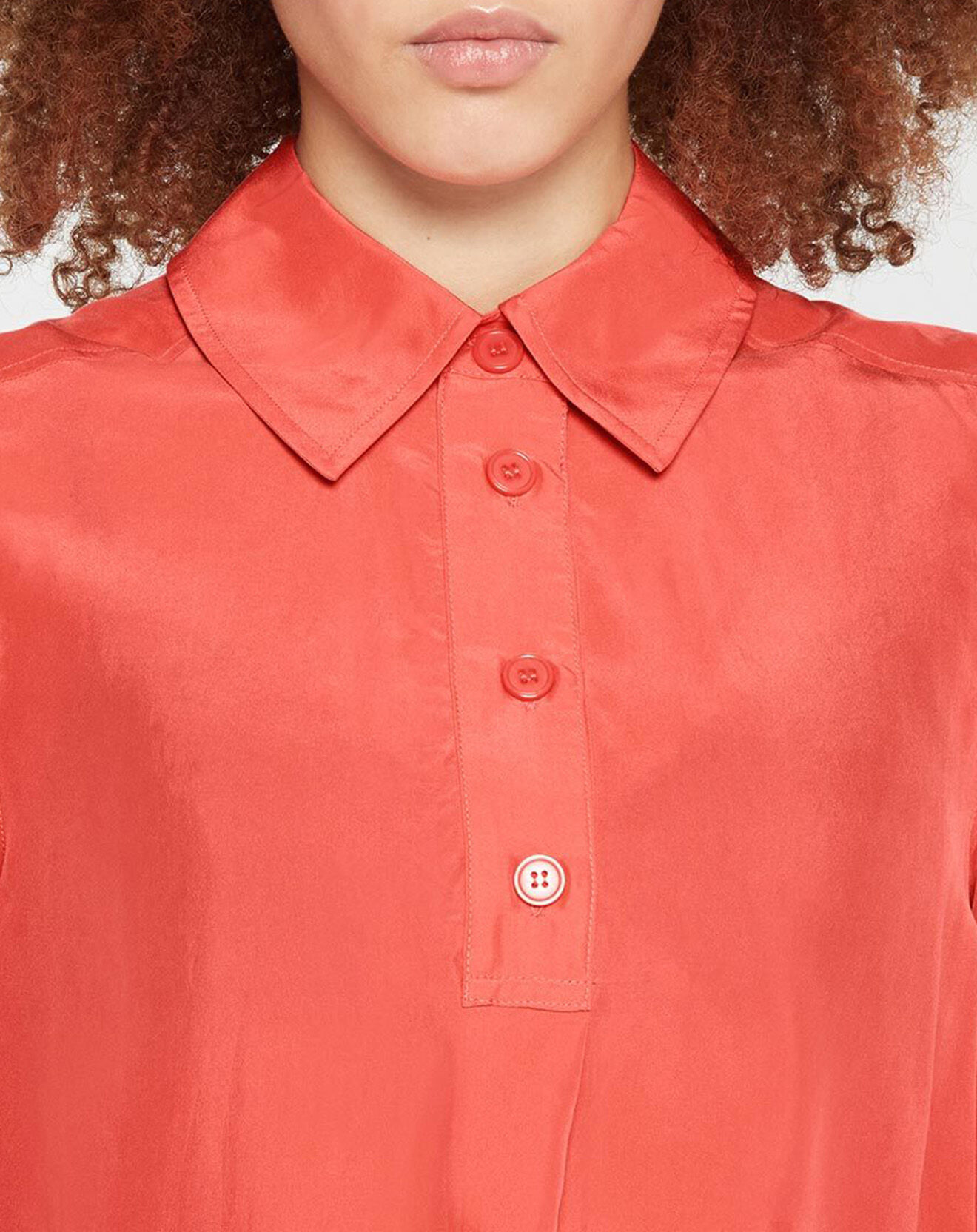 Jodhpur Blouse fluide 100% Soie Panos rose corail